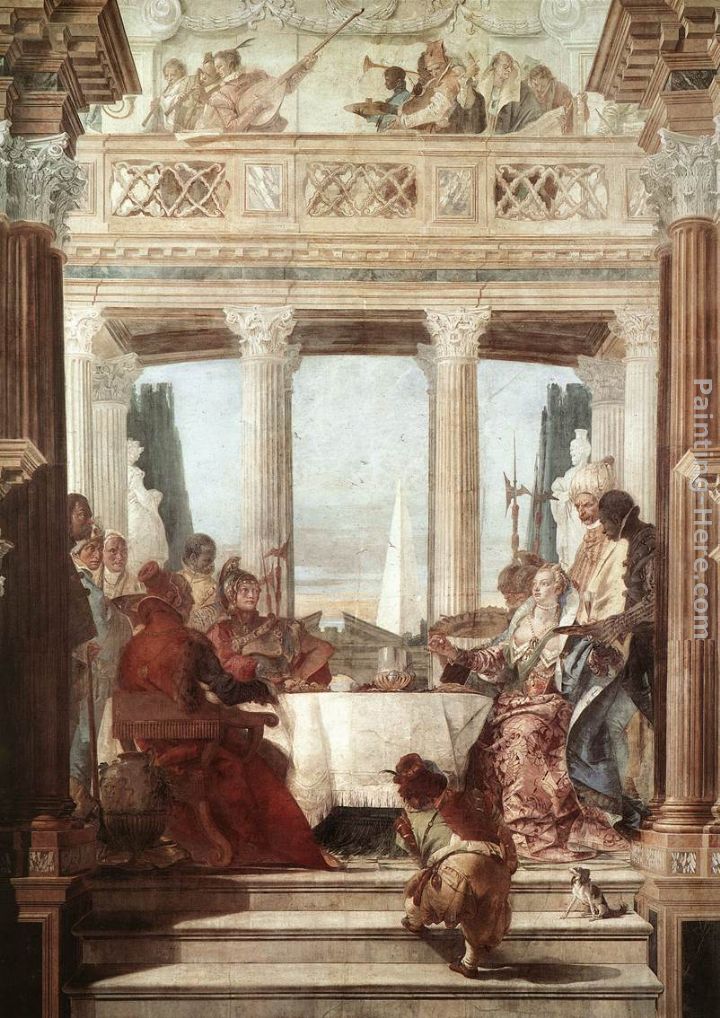 The Banquet of Cleopatra painting - Giovanni Battista Tiepolo The Banquet of Cleopatra art painting